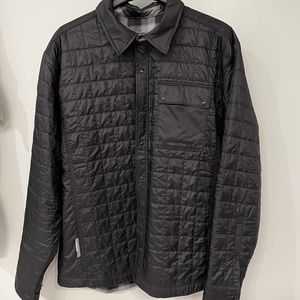 ICEBREAKER Merinoloft REVERSIBLE SHIRT/JACKET Black Wool Puffer. X-Large